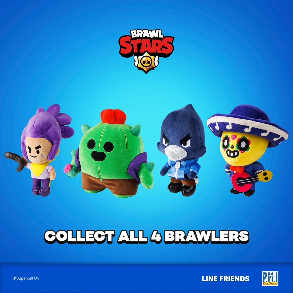 Spike Brawl Stars Peluche Oficial Line Friends Peluche De Brawl