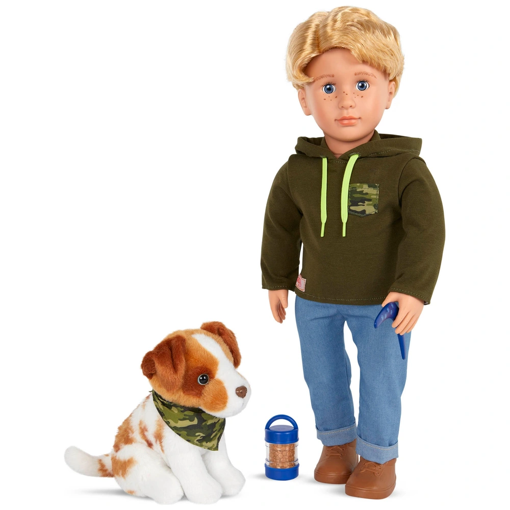 Our Generation Doll Elliot and Australian Shepherd Dog Smyths