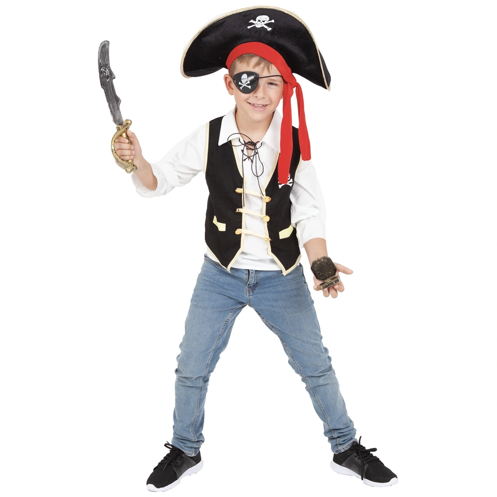Ti Pirate Playmobil - Pirate Avec Sabre Doré - Geobra Epee Bouclier Enfant, image size:1000x1000