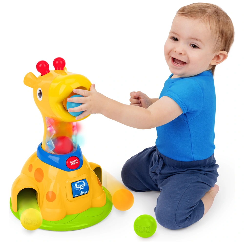 Bright Starts Toy Spinnin' Spots Giraffe Ball Play Smyths Toys UK