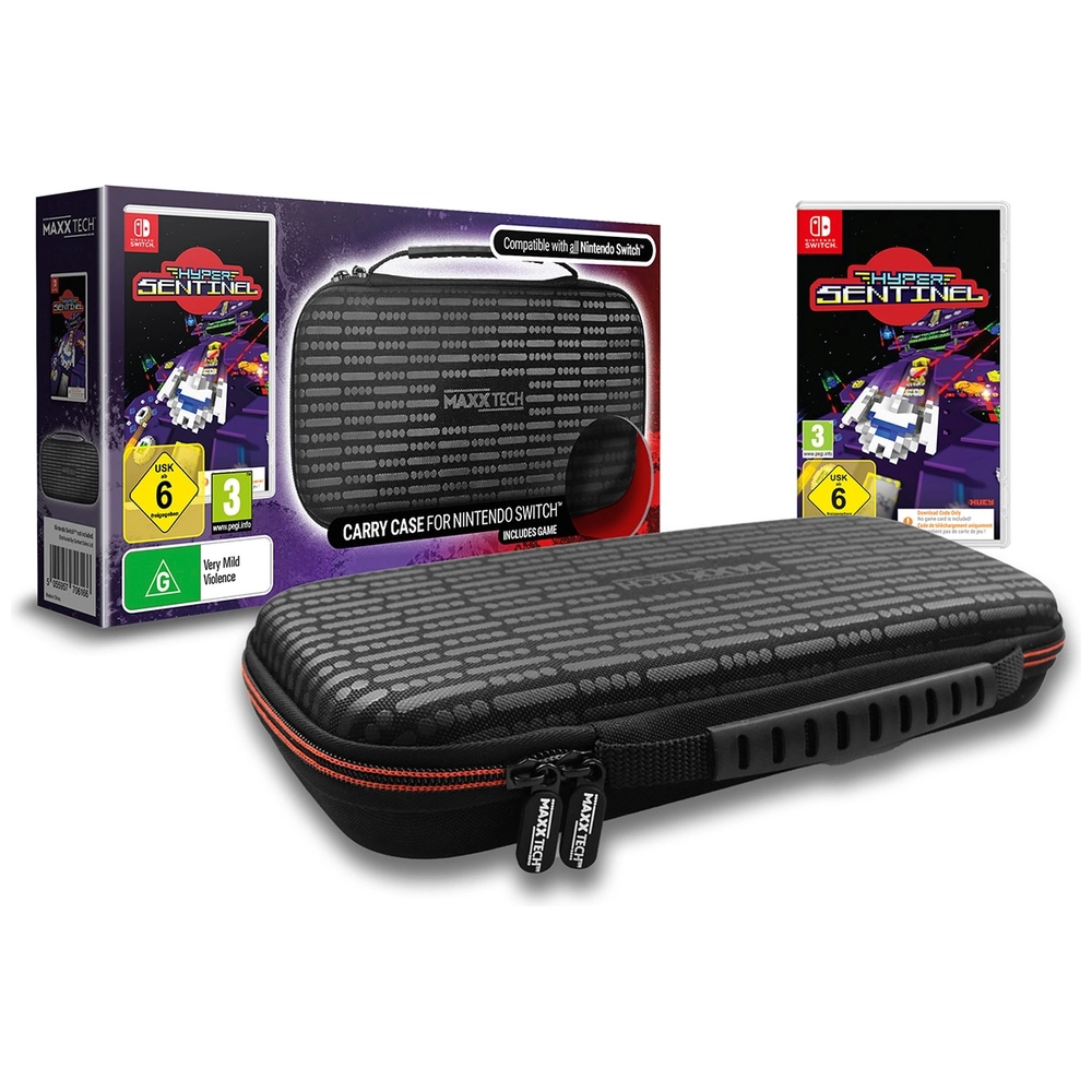 Maxx Tech Premium Carry Case Hyper Sentinel Bundle for Nintendo