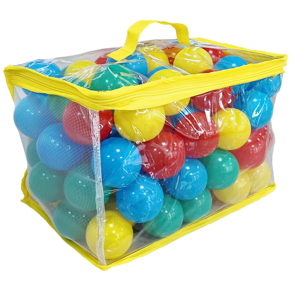LittleTom Vanaf de Geboorte: 100 Kleurrijke Ballenbak Ballen 7cm - Plastic Kinder Speelballen zonder BPA - Baby Speelgoed Motorische Ontwikkeling - Accessoires Tent Tunnel Binnen Buiten Huis Tuin