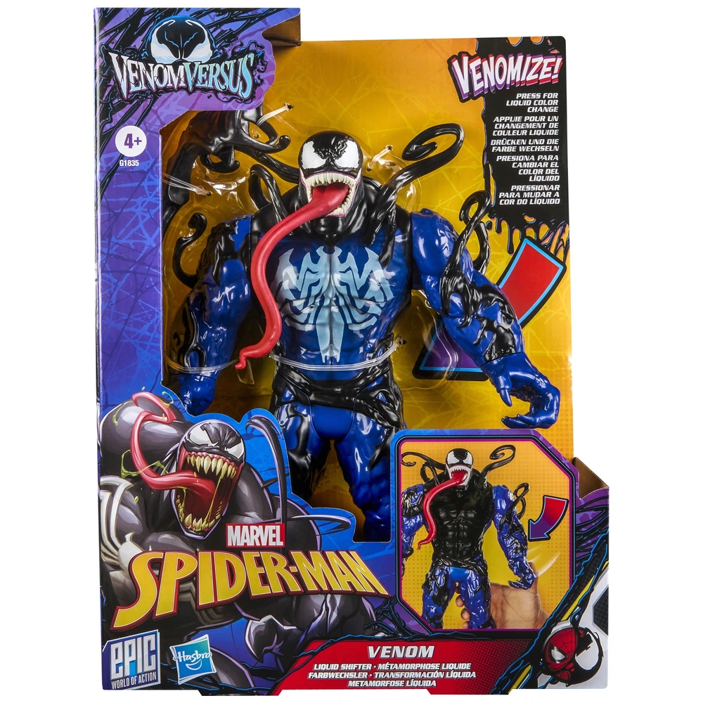 Spider-Man Marvel Epic Hero Series – Figurine Venom Articulée 10 Cm, 9 Points D’articulation, Accessoire Inclus