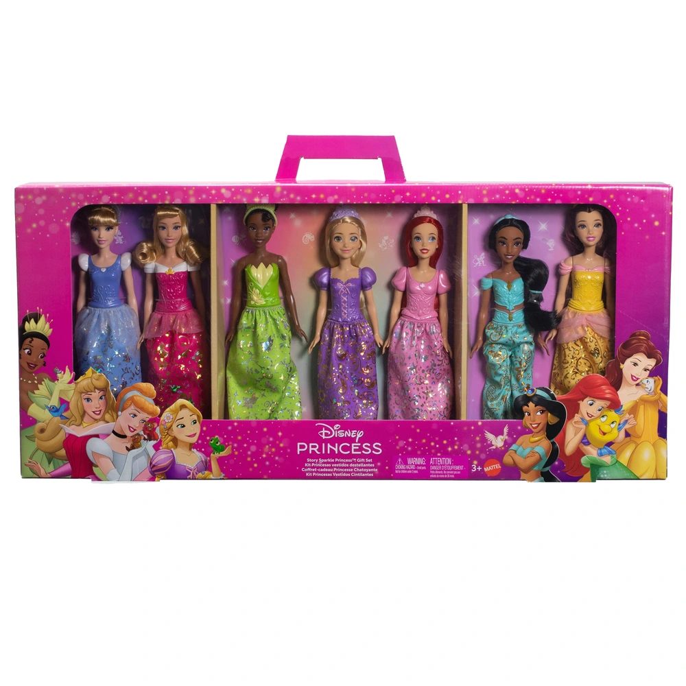Disney Princess Story Sparkle Doll Fashion Pack Set Smyths Toys UK