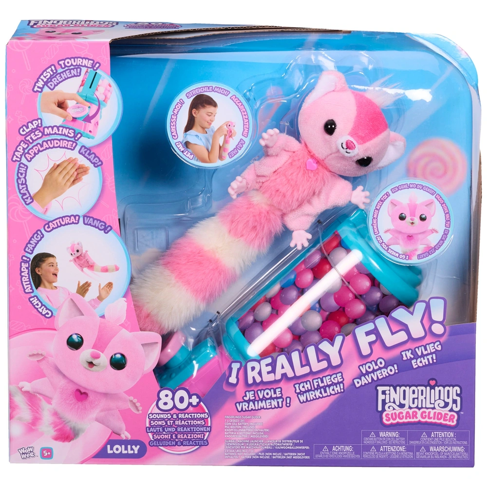 Fingerlings Sugar Glider Plush Pet Lolly Smyths Toys Ireland