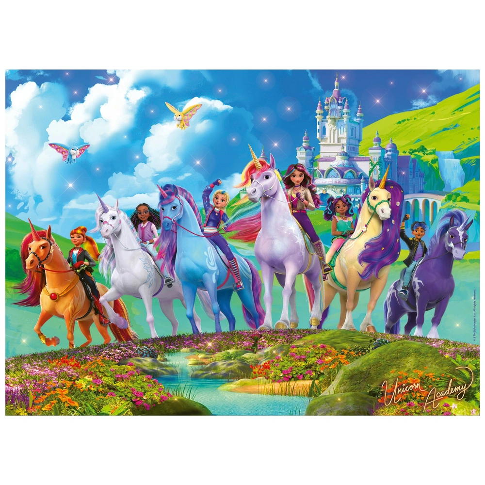 Ravensburger XXL Puzzle Die Magie der Unicorn Academy 200 Teile