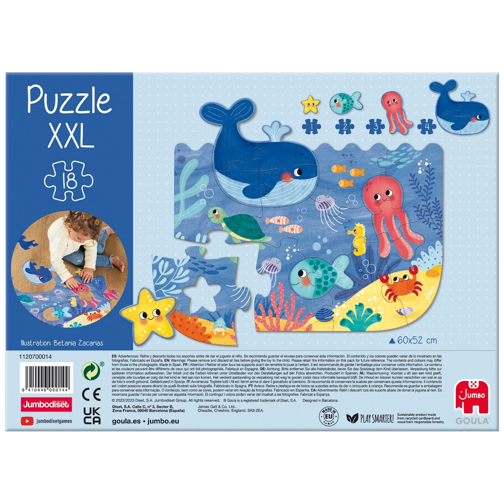 Goula Match & Mix Stapelwürfel Puzzle – Für Kinder Ab 2 Jahren, 6 Würfel Mit Tier-Motiven Zum Kombinieren