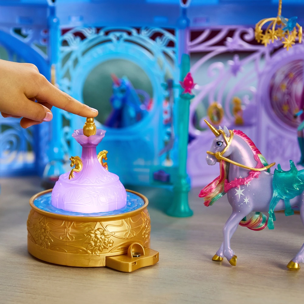 Coffret Écurie Magique Unicorn Academy (L'École Des Licornes) Avec Licorne Wildstar - 91 Cm, Sons Et Lumières - Jouet Enfant 4 Ans Et +