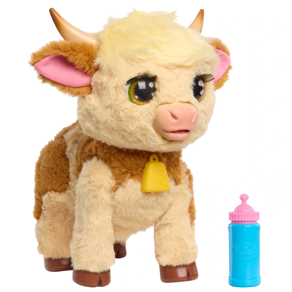 FurReal Plush Toy Interactive Pet Maggie the Feed Follow Cow