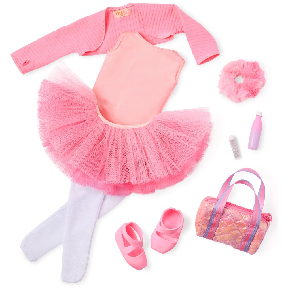 Our Generation Deluxe Ballet Outfit with Tricoloured Skirt