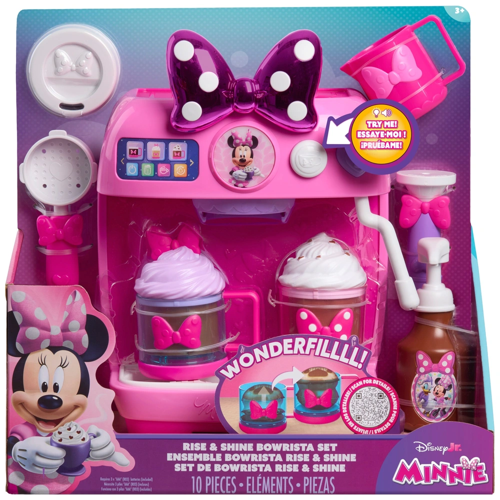 Disney Junior Minnie Mouse Rise Shine Bowrista Set Smyths Toys UK
