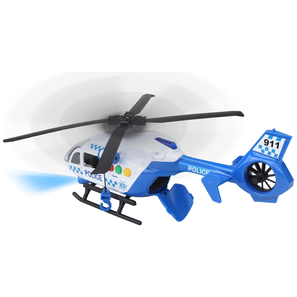 Toy Helicopter VINTAGE JUNIOR JAPAN Battery Operated Police Patrol