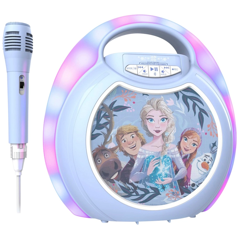 eKids Disney Frozen Bluetooth Karaoke Machine with Microphone