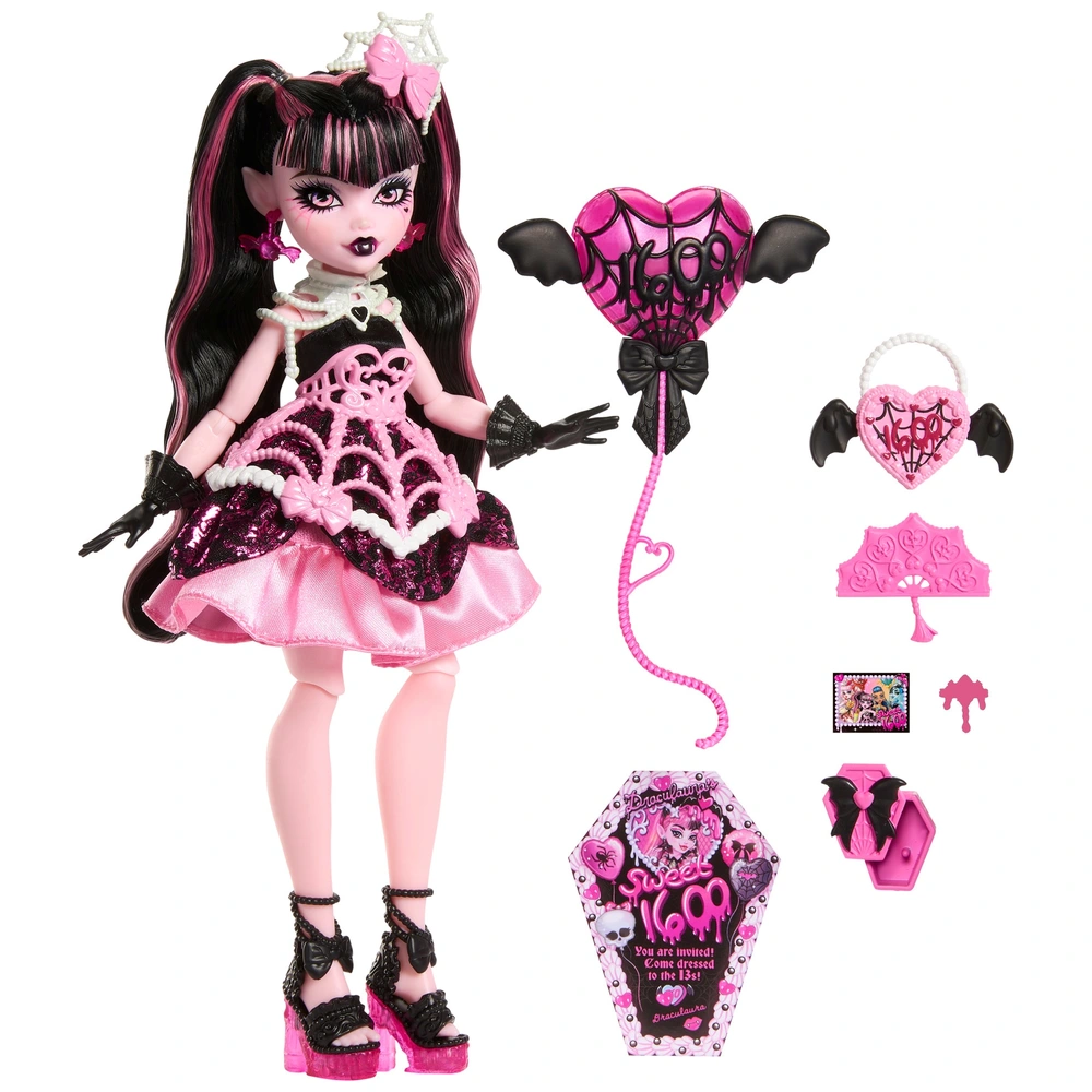 Monster High Scary Sweet Birthday Draculaura Doll Smyths Toys UK