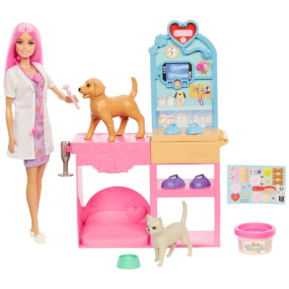 Barbie Fast Cast Vet Clinic Doll and Accessories Playset Smyths