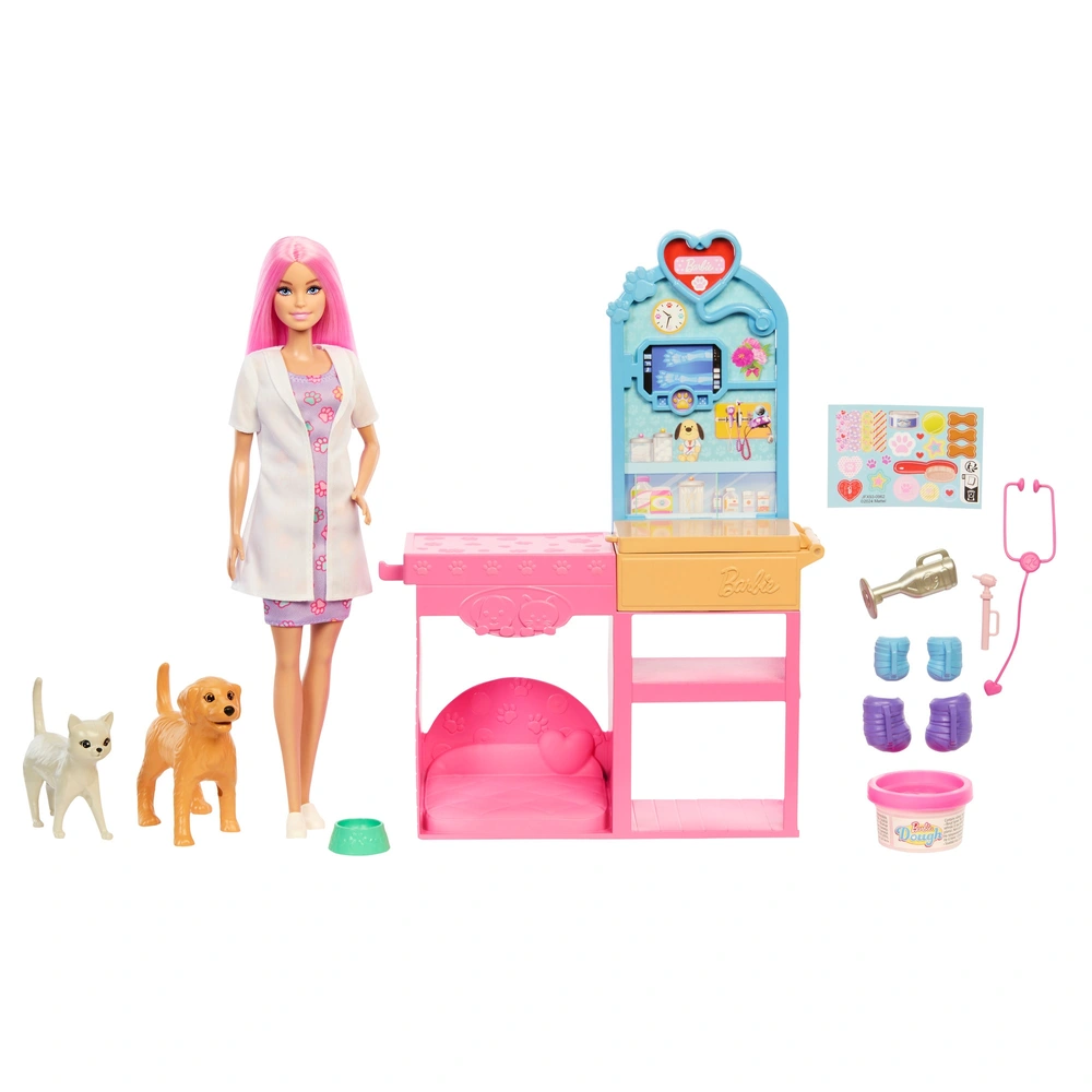 Barbie Fast Cast Vet Clinic Doll and Accessories Playset Smyths