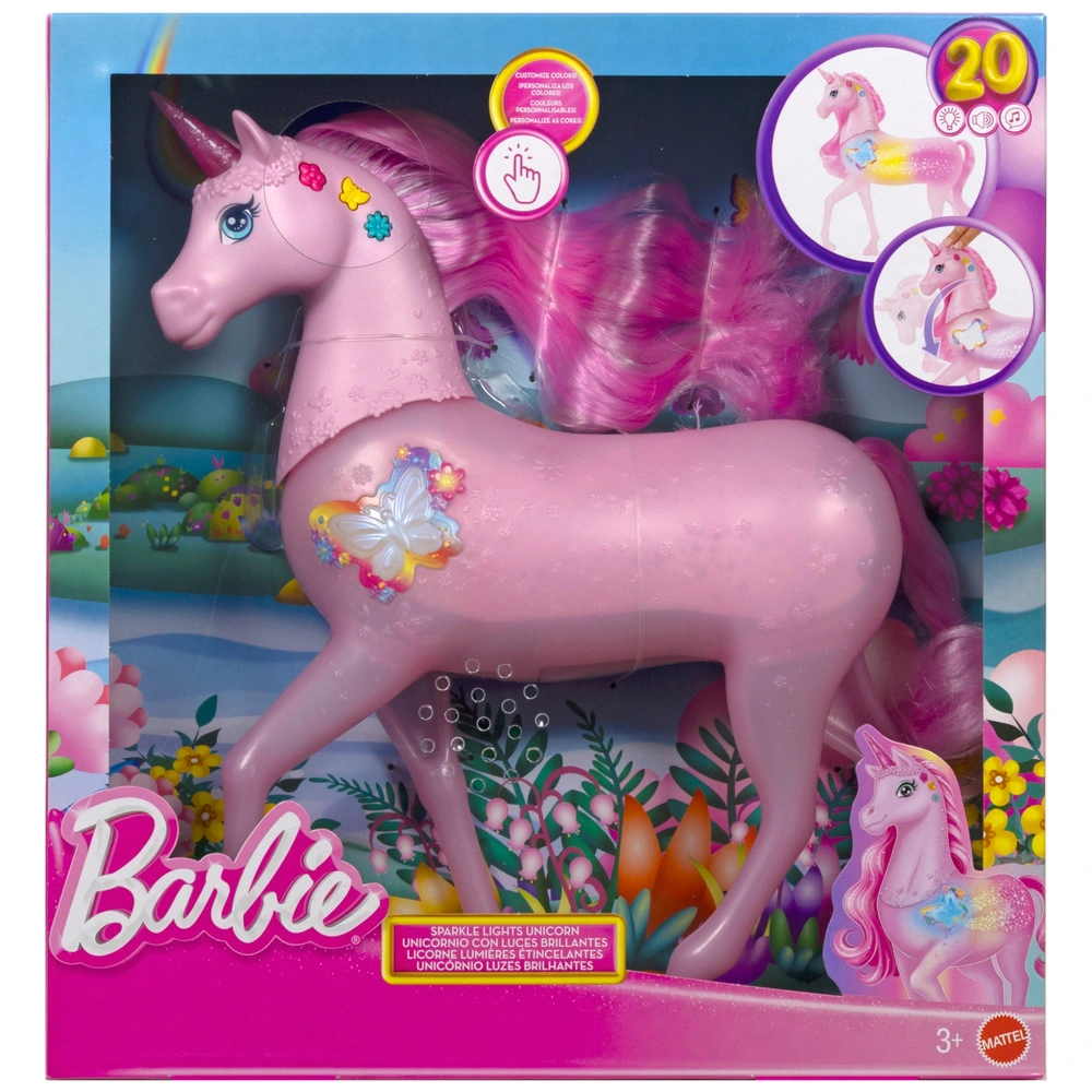 Barbie Figurine Licorne Lumières Étincelantes Smyths Toys France