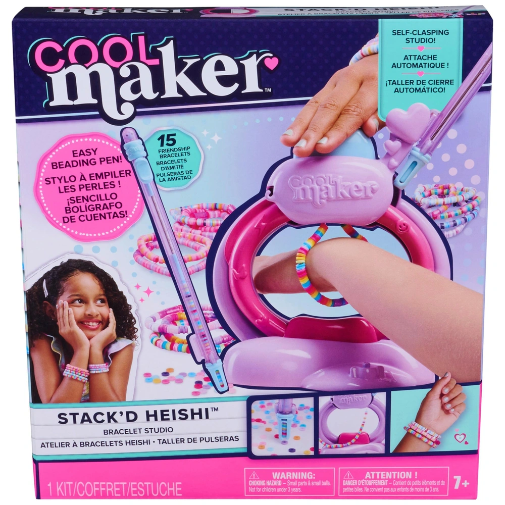 Cool Maker Stack'd Heishi Bracelet Studio Bracelet Making Kit