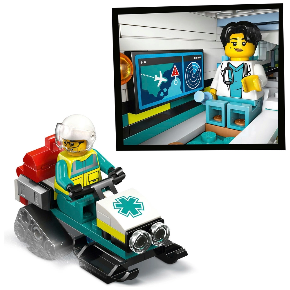 LEGO City 60465 Emergency Air Ambulance Plane Set Smyths Toys UK