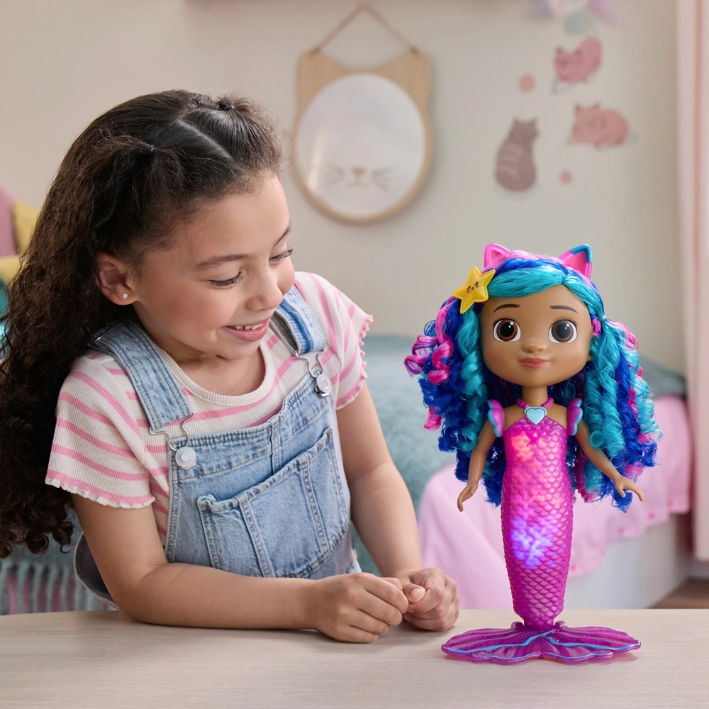 Gabby's Dollhouse: The Movie Sing Shine Mermaid Gabby Doll
