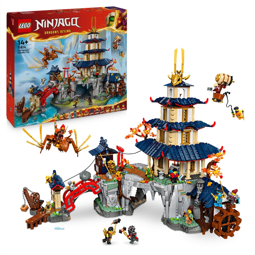 LEGO NINJAGO 71814 Tournament Temple City Set Smyths Toys UK