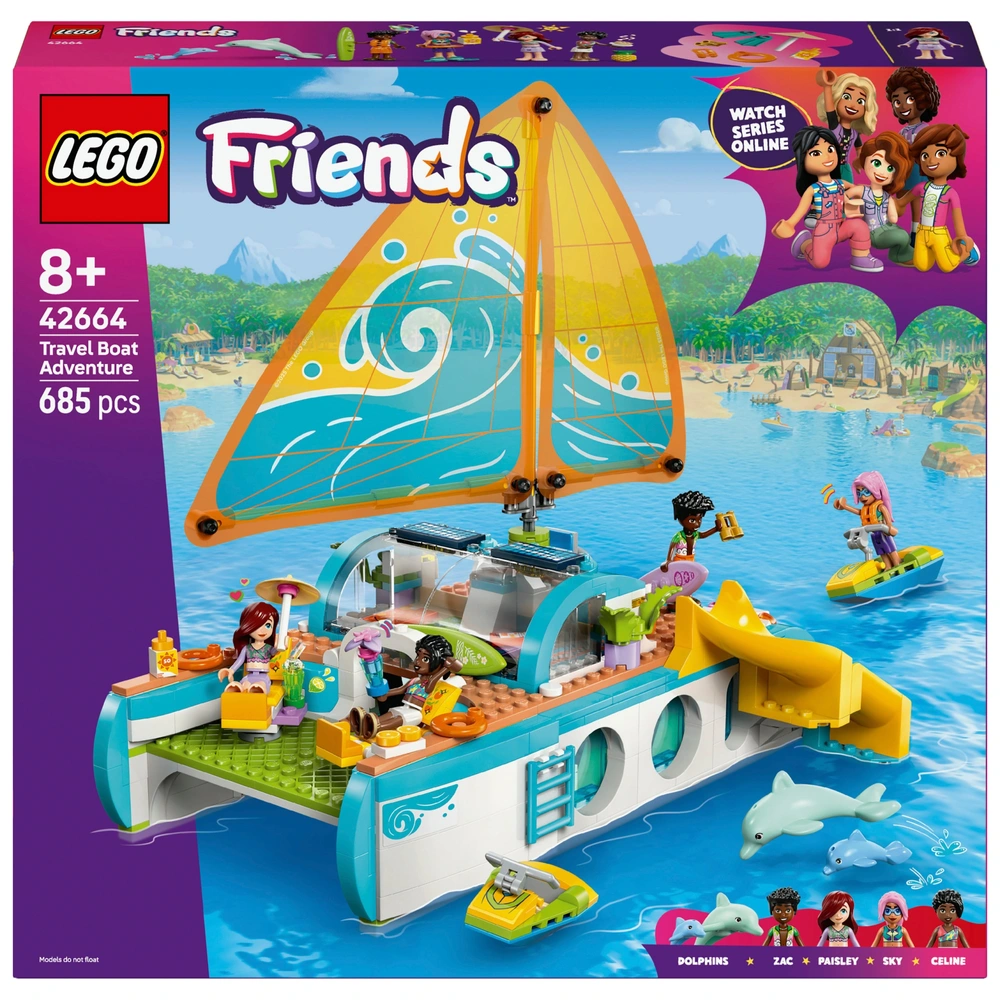 LEGO Friends 42664 Travel Boat Adventure Building Kit Role-Play