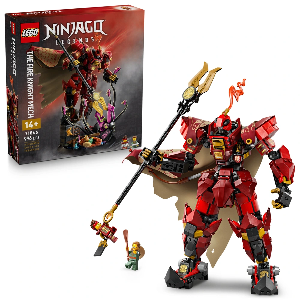 LEGO NINJAGO 71846 The Fire Knight Mech Toy Building Set Smyths