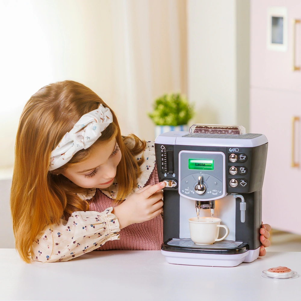 Machine à Café Jouet Enfant – Son, Lumière, Vapeur – Accessoires Cuisine – Cadeau