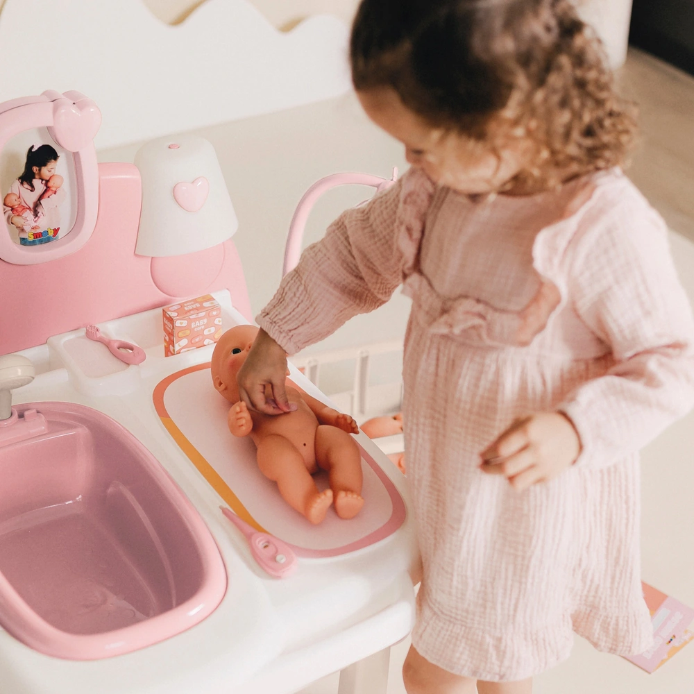 Smoby Grande Maison Des Bébés – 19 Accessoires, 3 Pièces, Pliable, Matière Recyclée, Fabrication Française – Dès 3 Ans