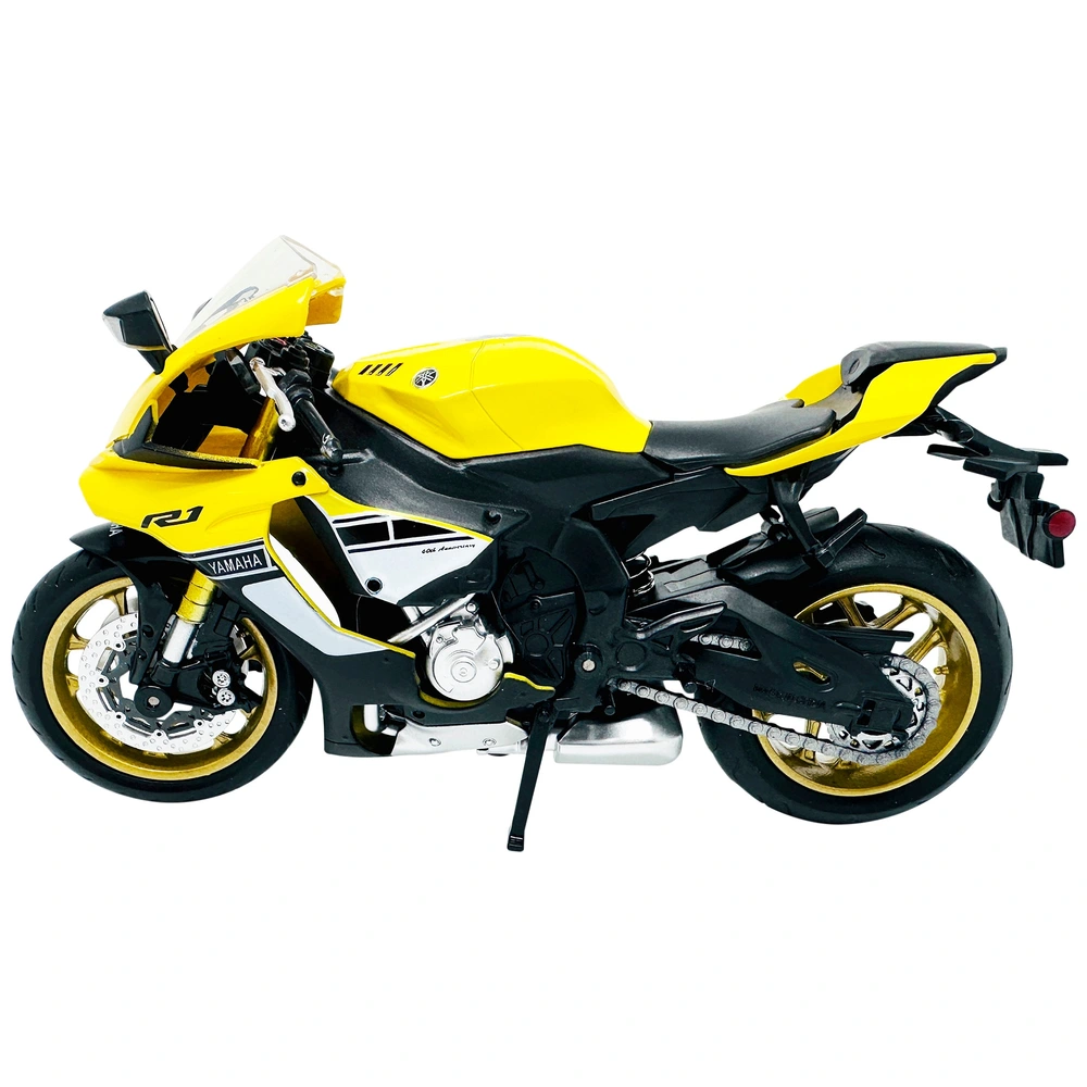 Maquette Moto YZFR1 1/12 En Alu – Réplique De Collection Avec Socle – Cadeau Anniversaire