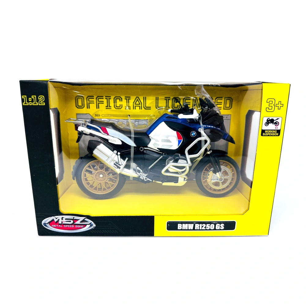 Modèle Réduit BMW R1250 GS 2021 échelle 1/12 En Métal Et Plastique Blanc - Neuf