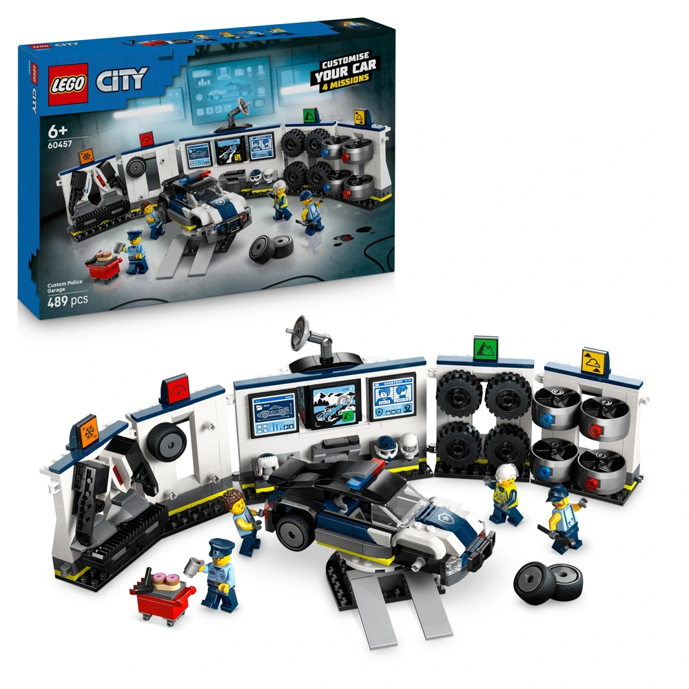 LEGO City 60457 Custom Police Car Garage Set Smyths Toys UK