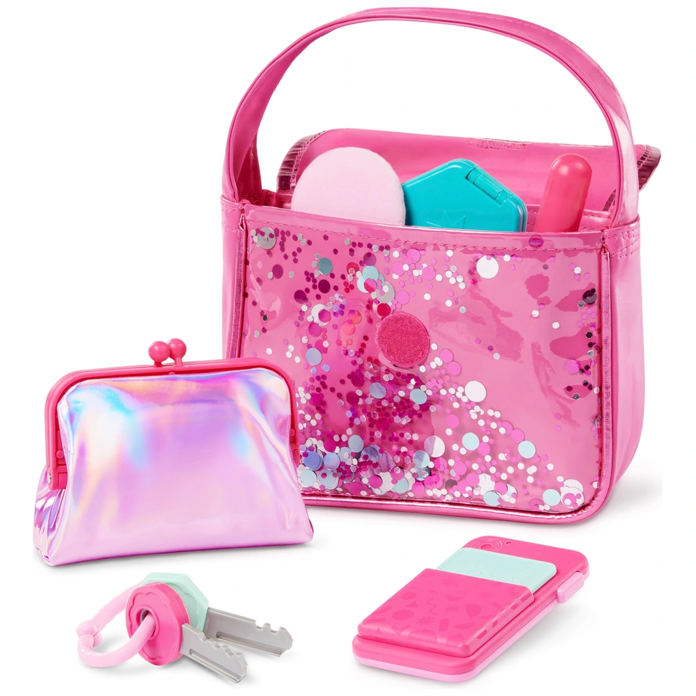 21 PCS Jouet Maquillage avec Mallette Sac à Bandoulière, Princesse Habiller Ensemble Jouet Cadeau pour Fille 3 4 5 6 Ans - Jeux - Jouets
