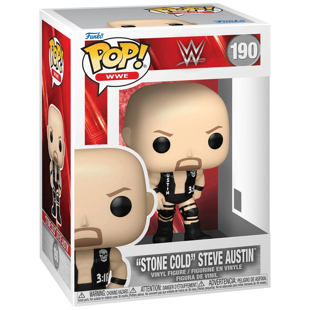 Funko POP! WWE 190: 'Stone Cold' Steve Austin | Smyths Toys UK