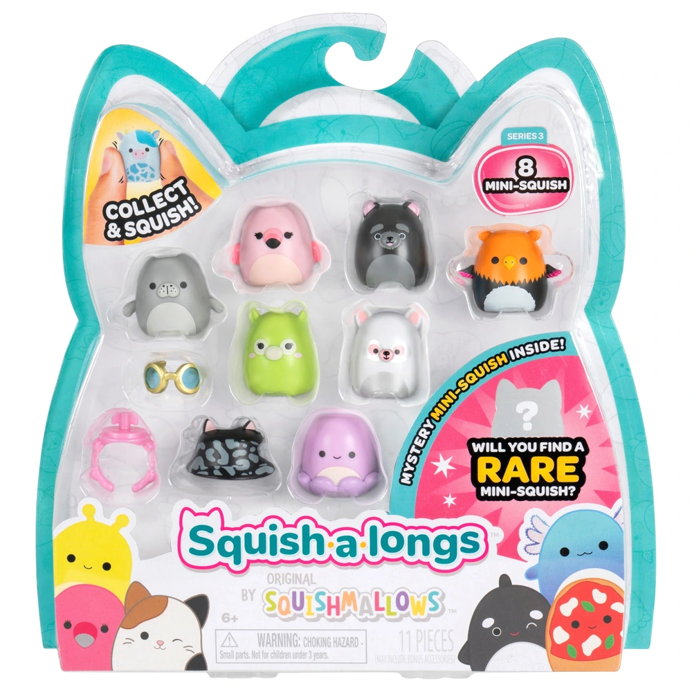 Original Squishmallows Squish-a-Longs Mini-Squish Series Pack