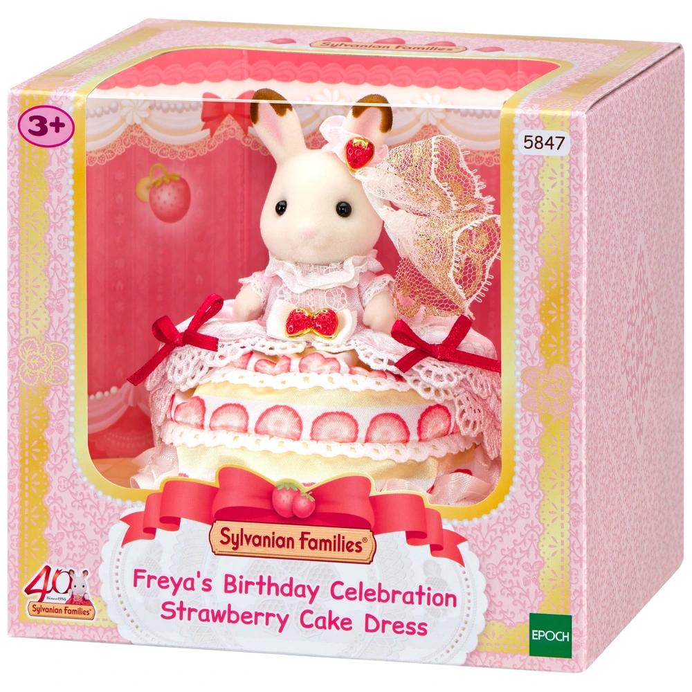 Sylvanian Families Freya's 40th Birthday Celebration Strawberry