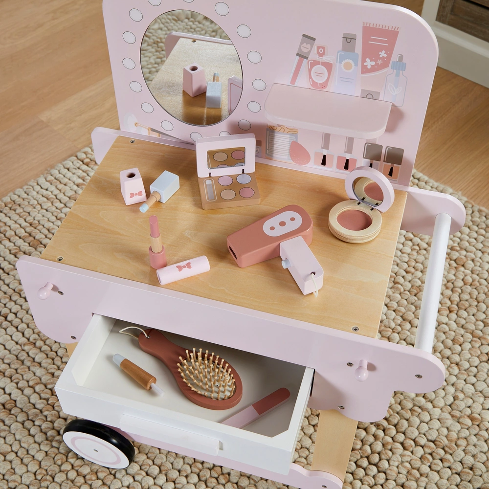Dimples Wooden Vanity Cart and Accessories Smyths Toys Ireland
