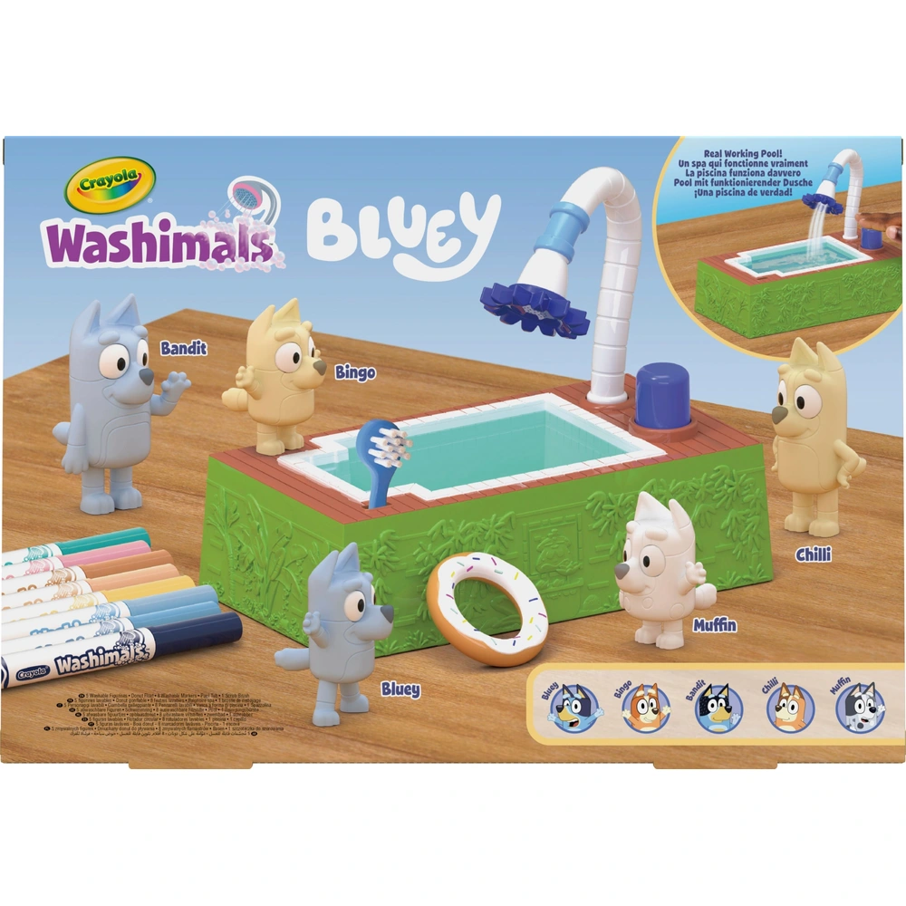 CRAYOLA - Washimal, Super Set D'activités, 12 Petits Animaux Et 12 Feutres, Jeu Et Cadeau Pour Enfants, à Partir De 3 Ans