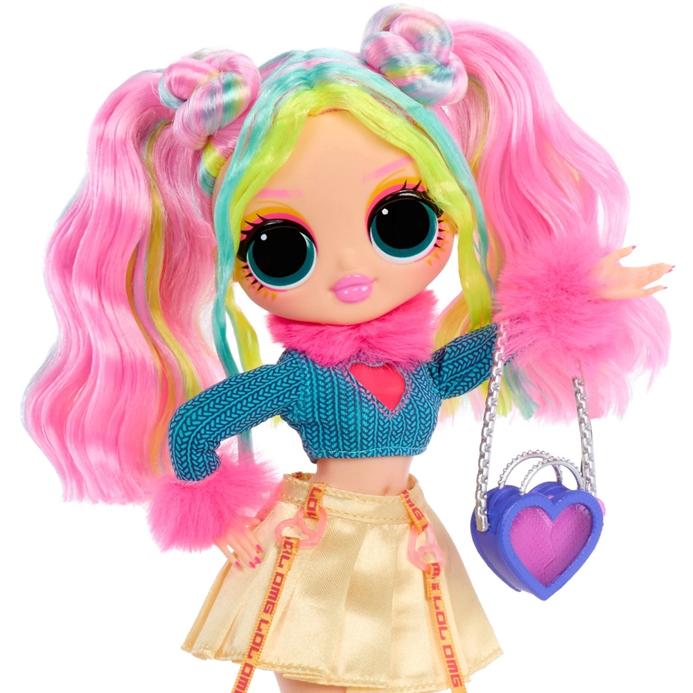 L.O.L. Surprise! OMG – Bubblegum DJ – Poupée Mode 20 Cm – 4 Personnages à Collectionner – Coffret Fenêtre – Idée Cadeau