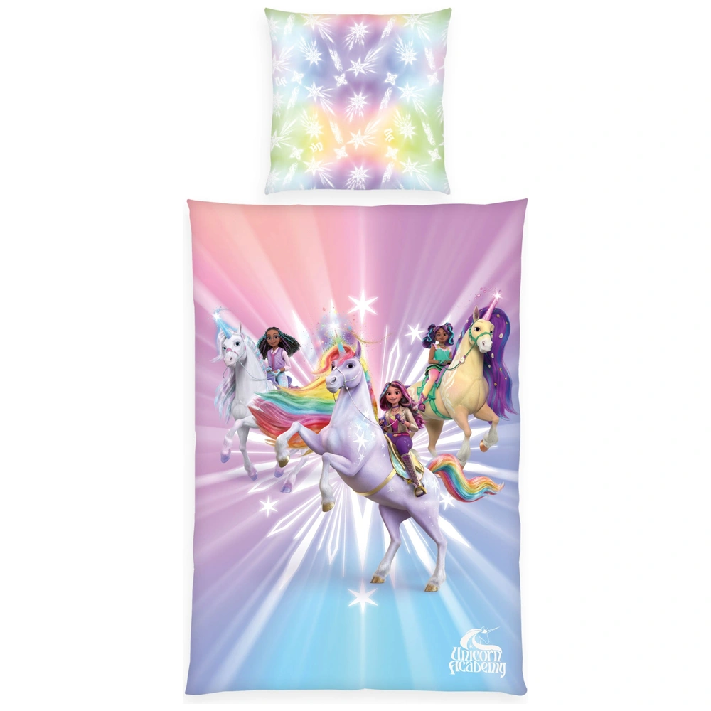 Herding Bettwäsche Set 200 x 135 cm Unicorn Academy Smyths Toys