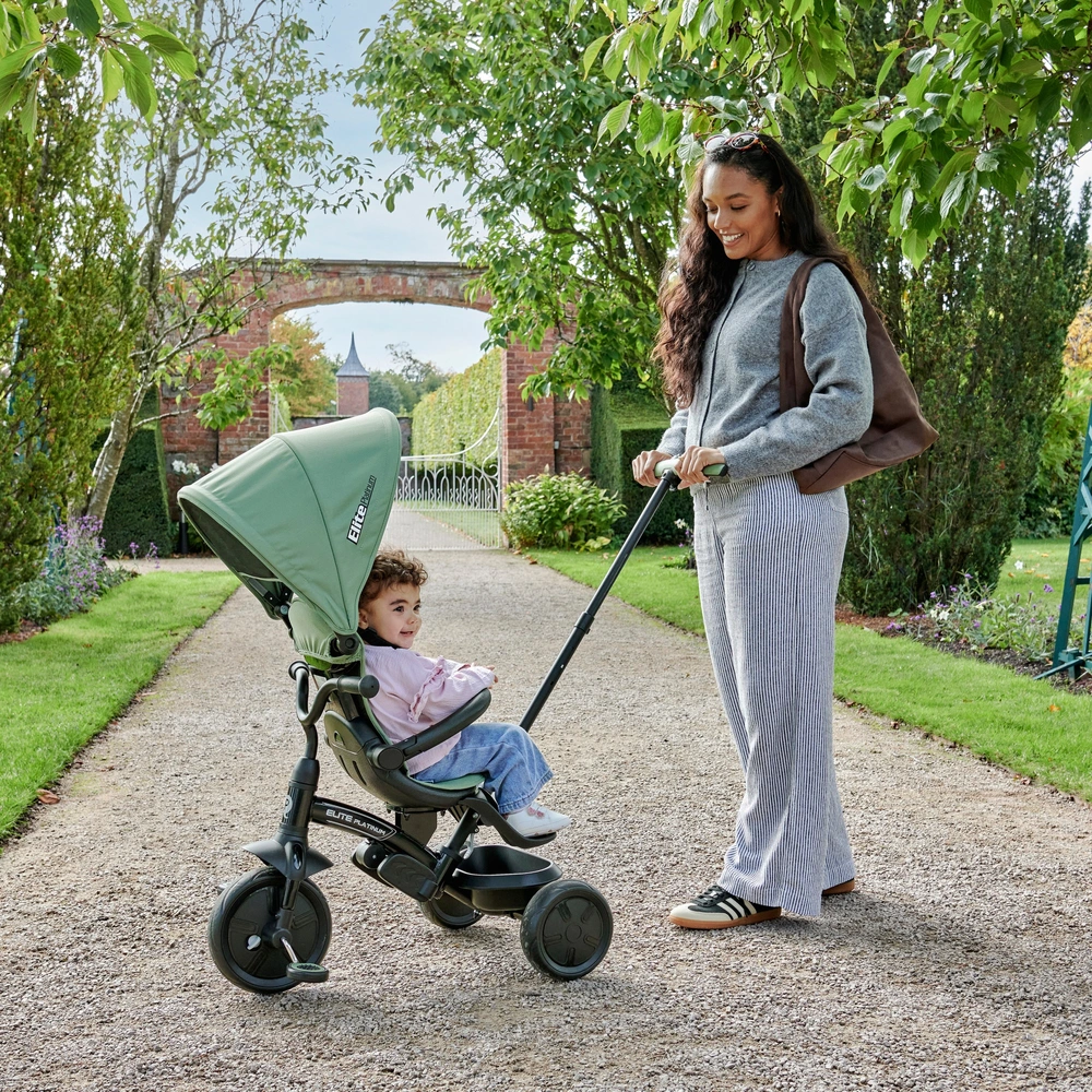 HOMCOM 2 in 1 driewieler kinderwagen 100 cm x 48 cm x 106 cm