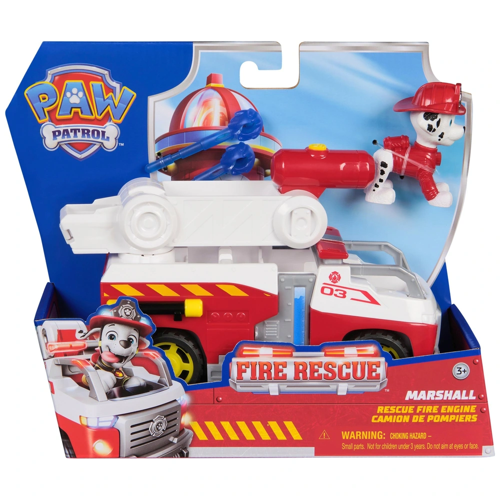 PAW Patrol Fire Rescue Vehicle Marshall with Rescue Fire Engine