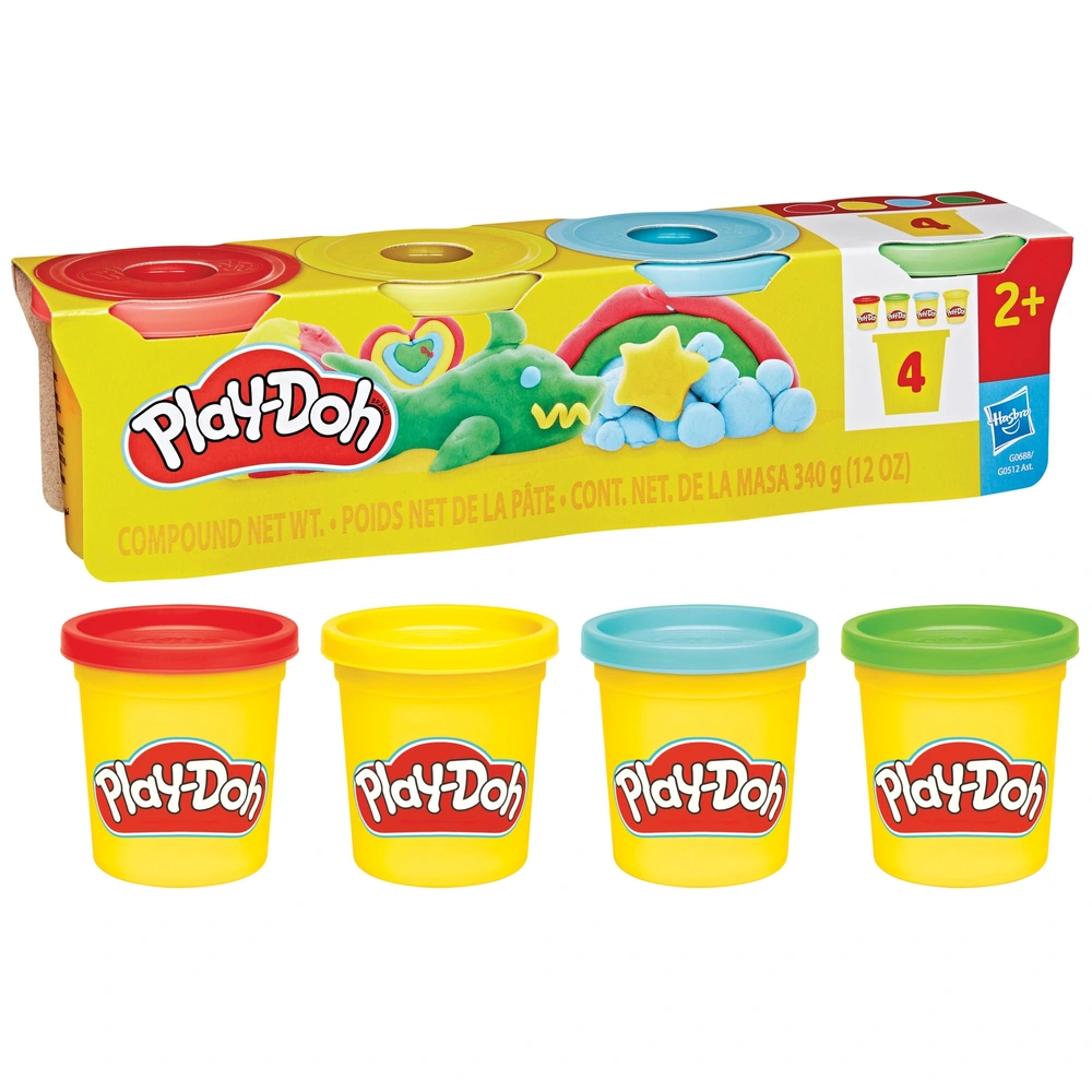 Play-Doh Mon Premier Kit – 4 Pots Pâte à Modeler (56 G) + 9 Accessoires – Étui De Rangement – Dès 3 Ans – Cadeau Créatif
