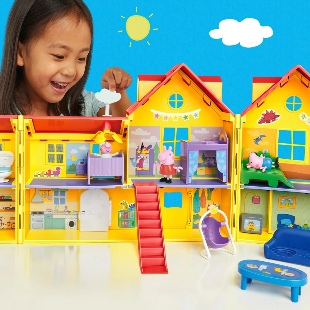 Peppa Pig's Big Family House Playset with Baby Evie Smyths Toys UK