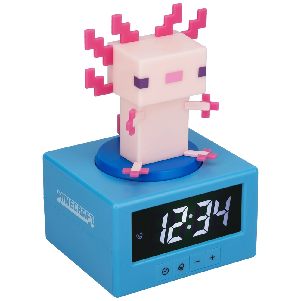 Paladone Minecraft Kinderwekker en Nachtlampje Axolotl | Smyths