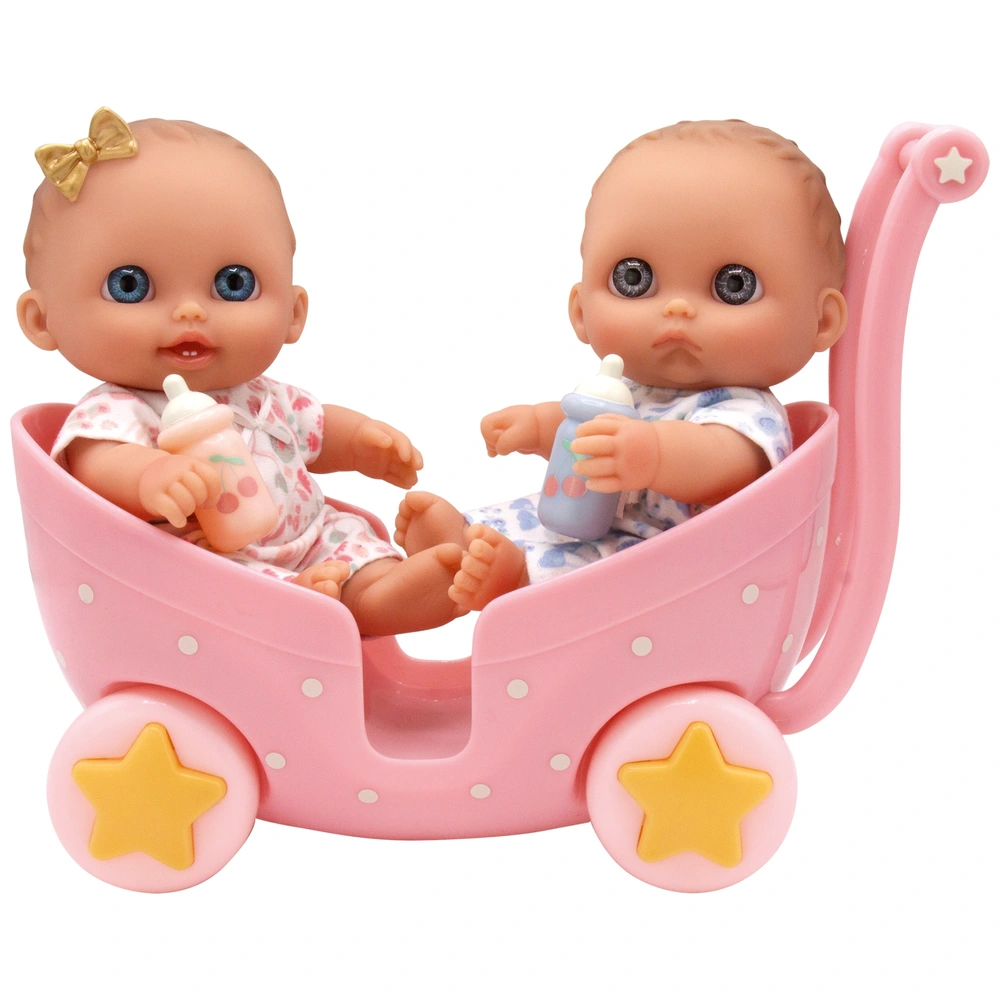 JC Toys Lil' Cutesies Puppen Zwillinge im Kinderwagen 21 cm | Smyths Toys  Deutschland