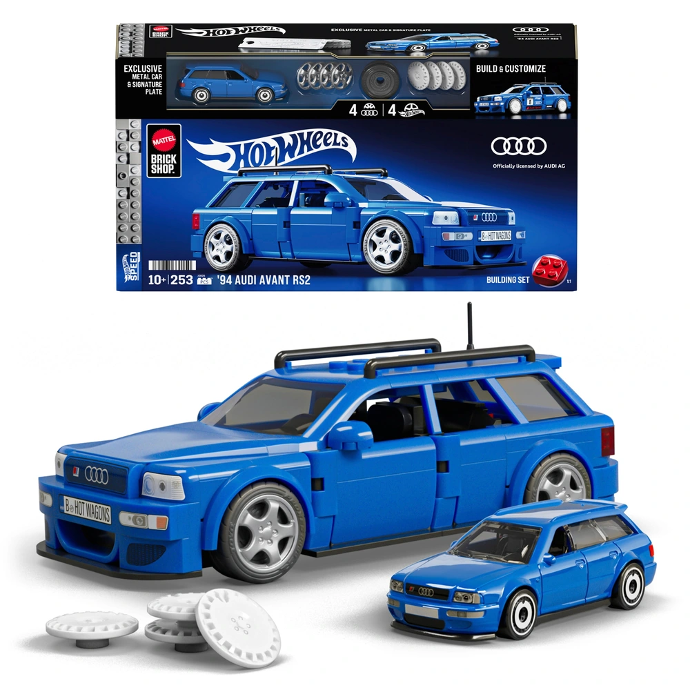 Mattel Brick Shop Hot Wheels Speed Serie Auto '94 Audi Avant RS2