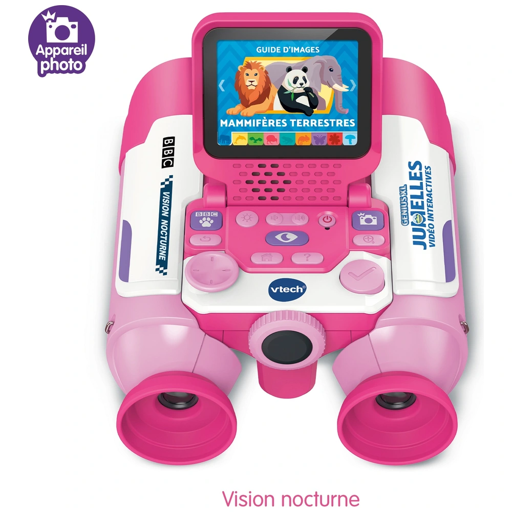 VTech Jumelles Interactives Enfant – 10x Zoom, écran LCD 2,4″, Nuit, BBC, 700+ Contenus, 6 Modes, 5-12 Ans, Italien Grossissement 10x LCD Couleur VTech Jumelles Interactives Enfant – 10x Zoom, écran LCD 2,4″, Nuit, BBC, 700+ Contenus, 6 Modes, 5-12 Ans, Italien Grossissement 10x LCD Couleur