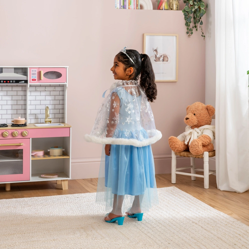 Blue Princess Dress With Cape Costume Dress-Up Set | Smyths Toys UK Blue Princess Dress With Cape Costume Dress-Up Set | Smyths Toys UK
