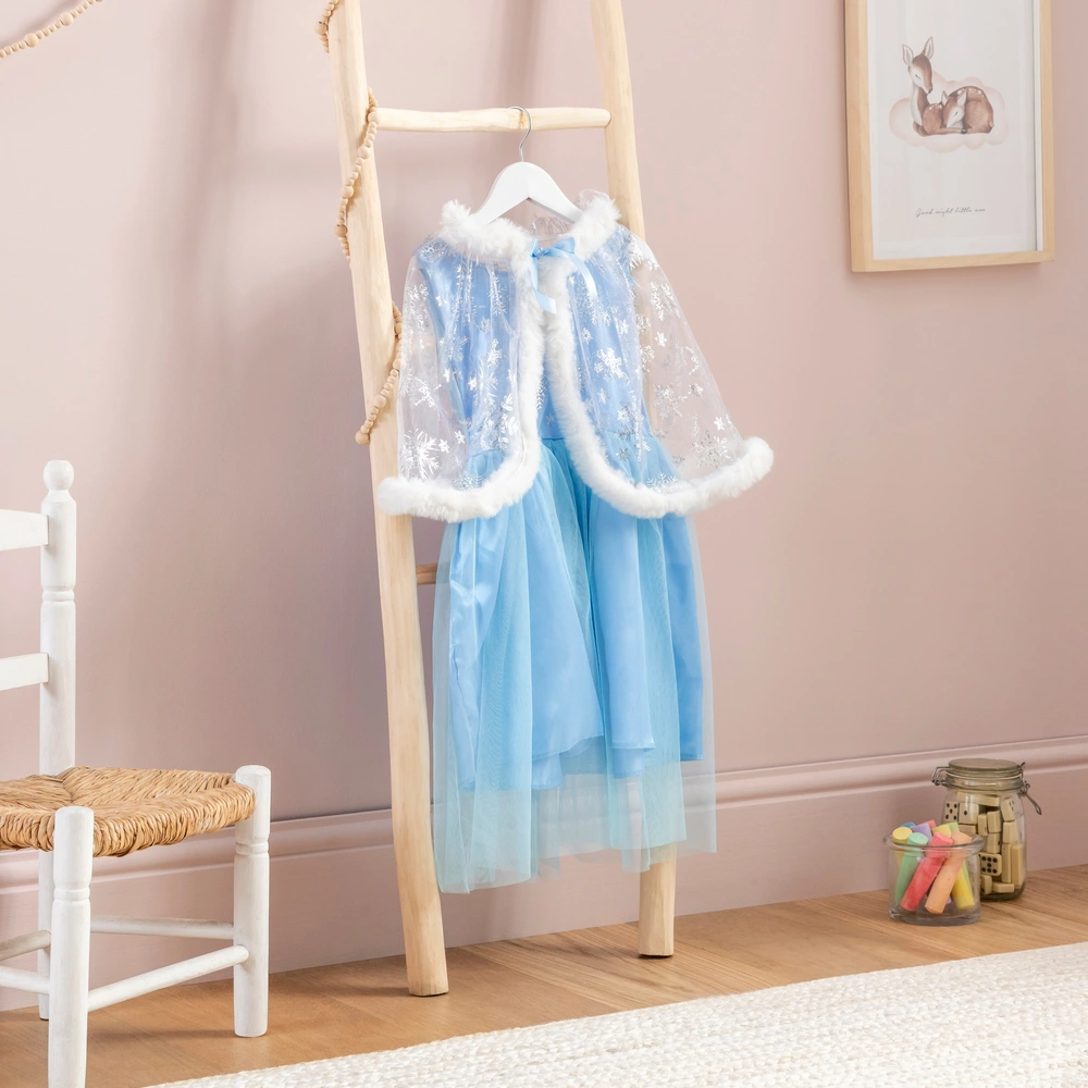 Blue Princess Dress With Cape Costume Dress-Up Set | Smyths Toys UK